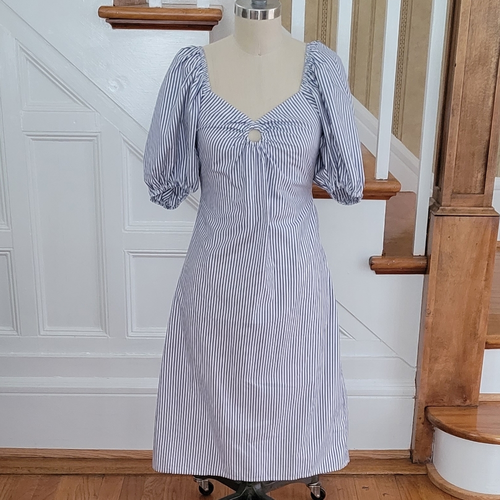 Style House Striped Midi Dress Size Small